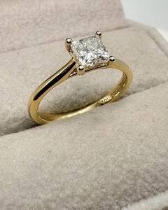 แหวนหมั้นเพชรโมอิสโมอิสตัดเจ้าหญิง8มม. แบบสี่ง่ามคลาสสิก | เครื่องประดับเจ้าสาวงานแต่งงานที่ดี - Product Image 5