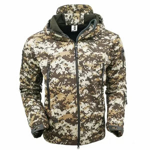 Veste softshell pour femme, broderie imprimée, respirante, réversible, écologique, pour la randonnée, la chasse, le travail, avec poches latérales - Product Image 1