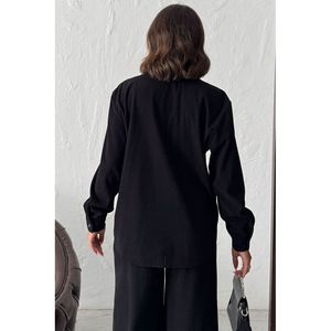 Topshow - Camisa de pana bordada al por mayor con bolsillo - [object Object] - Product Image 3