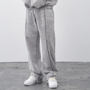 Vente en gros de survêtements décontractés à manches longues pour hommes, survêtement délavé à l'acide personnalisé pour hommes, fabriqué par Jinah Experts - Product Image 4