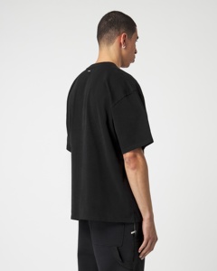 Nouveau Style personnalisé imprimable Logo Polyester coton tissu sonnerie sweat surdimensionné hommes t-shirt - Product Image 4