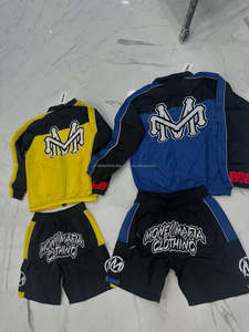 2026 Men's 2-Piece <b>Knitted</b> Nylon Breathable Windbreaker Short <b>Set</b> with Front Logo Summer Relaxed Fit - Product Image 5