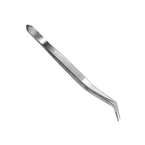 Pince à épiler en coton incurvé avec logo personnalisé Pince dentaire chirurgicale manuelle en acier inoxydable Adson Brown Dental Professional - Product Image 1