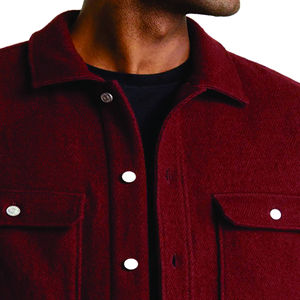 Chaqueta Clásica Personalizada con Estampado de Cuadros Sherpa, Chaqueta de Vestir con Cuello de Solapa para Hombre - Product Image 2
