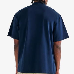 เสื้อยืดผ้าฝ้าย100% ผ้าระบายอากาศสำหรับผู้ชายทรงหลวมฟิตเนสยิมเล่นกีฬาปรับแต่งขนาดได้ - Product Image 5