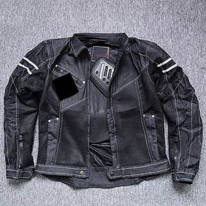 Chaqueta Vaquera de Hombre de Alta Gama, Fabricada en Fábrica, Superventas, Lavada, Estilo Motociclista, Informal - Product Image 5