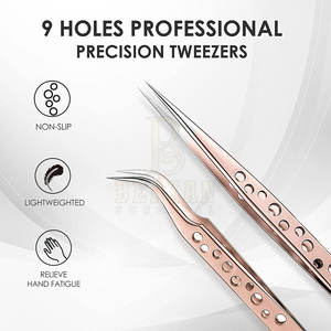 Isolation Eyelash Extension <b>Tweezers</b> Custom Design Lash Extension Isolation <b>Tweezer</b> With Best Price - Product Image 4