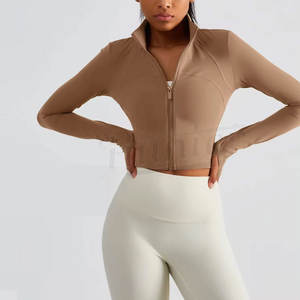 Custom Sports Gym Activewear Workout <b>Jackets</b> for <b>Women</b> Best Performance Full Zip Fitness Running Yoga <b>Jackets</b> - Product Image 3