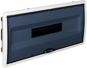 Recessed <b>box</b> for 22 elements, panel and <b>smoked</b> door, 450x222x72mm. (Solera 8690PF) - Product Image 1