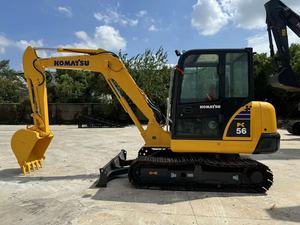 Mini excavadora Komatsu original japonesa usada, PC56 de segunda mano, Komatsu PC56-7, miniexcavadoras de 5-6 toneladas, tamaño pequeño, PC55, PC50, PC40, PC35 - Product Image 4