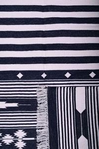 Alfombras Kilim de algodón 100% hechas a mano, alfombra Dhurrie con estampado de corredor para sala de estar, dormitorio, hoteles, juegos de alfombras multiusos - Product Image 5