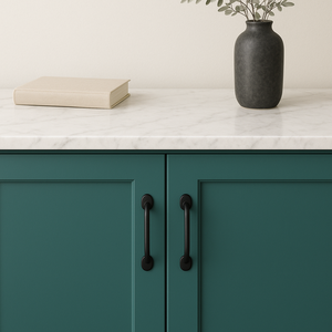 Poignée de meuble ronde en alliage de zinc, design contemporain, durable, écologique, forgé, pour armoire, commode, cuisine, salle de bain - Product Image 5