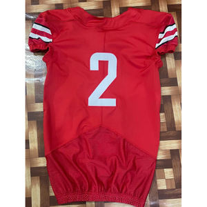 Venta al por mayor de camisetas de fútbol americano sublimación personalizada uniformes de entrenamiento universitario para adultos de gran tamaño manga corta de talla grande - Product Image 3