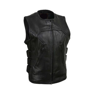 Forro de poliéster 100% para ropa de moda con Chaleco de cuero de estilo de diseños personalizados - Product Image 2