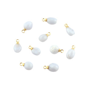 Encontrar joyería suave caída natural azul encaje ágata DIY conector chapado en oro forma irregular conectores colgantes de fianza única - Product Image 1