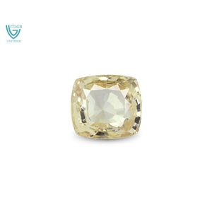 พลอยเพอริดอทดิบธรรมชาติทรงเหลี่ยมสีเหลืองแซฟไฟร์-9.95 กะรัต รูปไข่ - Product Image 1