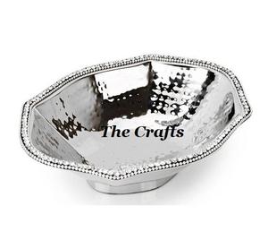 Bol de service en aluminium couleur argent avec vaisselle de qualité supérieure Bol à chocolats pour la maison - Product Image 5