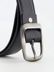 Ceintures pour hommes de luxe OEM Logo personnalisé Haute qualité en cuir véritable Style tendance Bonne qualité Boucle ardillon Ceintures personnalisées Vente en gros - Product Image 2