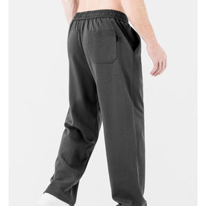 Pantalones de chándal personalizados de peso pesado de buena calidad, pantalones de chándal apilados para hombre personalizados lisos, pantalones con cordón - Product Image 2