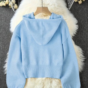 Sudaderas con capucha transpirables de diseño elegante personalizado 100% algodón sudaderas con capucha al por mayor para mujer nuevo jersey ligero de calidad superior - Product Image 3