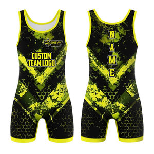 Combinaison de lutte professionnelle personnalisée en gros OEM ODM Sublimation pour jeunes - Product Image 1