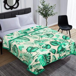 Couvertures Raschel en vison à 2 plis de style européen de qualité supérieure 100% Polyester Winter Floral Solid Character Patterns Joyous - Product Image 1