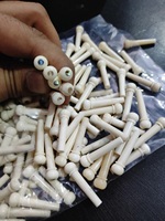 Eco-Friendly Buffalo Natural Bone Guitar Bridge Pins with Flower Design-High Quality