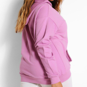 High Quality <b>Lightweight</b> Quickdry Winter Women's Streetwear <b>Hoodies</b> 100% Cotton Drop Shoulder Oversized Design Breathable - Product Image 3