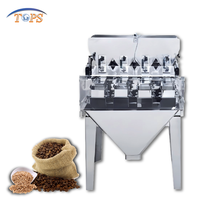 Machine d'emballage de riz entièrement automatique de haute précision en acier inoxydable pour aliments pour animaux, café, céréales, avec pesoir linéaire pour sacs/films/feuilles
