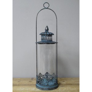 Atractivas linternas de metal decorativas en relieve negro vela linterna de metal para interiores de casas, iluminación de patio y jardín - Product Image 6