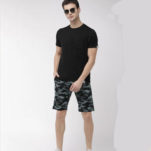 Short pour hommes gris solide haute rue écologique 100% polyester tissu multi-poches décontracté Streetwear extérieur - Product Image 6