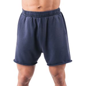 Shorts d'été personnalisés pour hommes, effet délavé, vintage, en coton vieilli, bords coupés, impression en relief, broderie sportive 2026 - Product Image 2