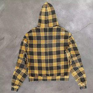 Sudaderas con Capucha de Invierno para Hombre, Estilo Vintage, Lavado Ácido, Ropa Urbana, Alta Calidad, 100% Algodón, Estampado, Franela, Talla Grande, con Cierre - Product Image 2