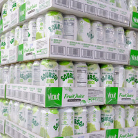 500Ml Kan 100% Zuurzak Sap Fabriek Oem Merk Van Hoge Kwaliteit Geen Toegevoegde Suikers Nooit Uit Concentraat