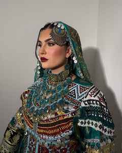 High Quality <b>Handmade</b> Customized Beautiful Design Afghani Vintage Antique <b>Silver</b> Plated Jewelry Sets for Wedding Engagement - Product Image 2