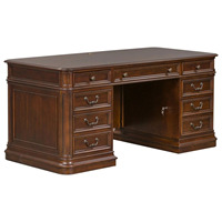 Bureau extensible moderne en bois de mahogany massif - Écologique et durable, finition brun foncé pour bureau à domicile et villa