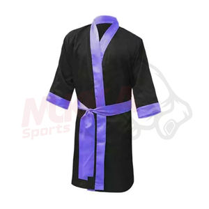 Bata de Boxeo Personalizada 2025, Ecológica, Transpirable, con Capucha, para Hombre y Mujer, Personalización Completa, MUKKA SPORTS, Muay Thai - Product Image 5