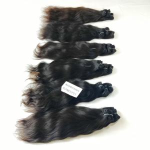 ผมต่อจากผมมนุษย์ผมชาวอินเดียสีดำธรรมชาติไม่ผ่านกระบวนการผมต่อแบบดิบพร้อมผมหยิกแบบอัฟโฟรยากิสไตล์ของวัด - Product Image 5