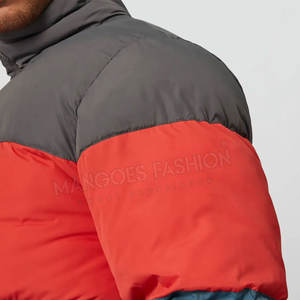 Veste matelassée en duvet pour homme, prix d'usine, design personnalisé, couleur unie, veste matelassée élégante et chaude - Product Image 5