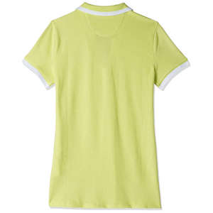 Polo pour femme personnalisé de haute qualité, à manches courtes et col en V, en coton respirant, coupe ajustée, décontracté, avec bordures contrastées, pour le golf et le tennis, vente en gros - Product Image 5