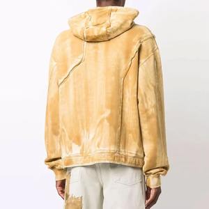 Meilleure vente hiver hommes sweats à capuche 100% coton Logo personnalisé surdimensionné polaire solide tricoté respirant lavé confort raisonnable - Product Image 5