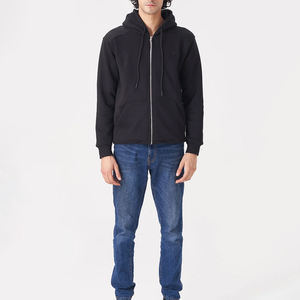 Vente en gros OEM Sweats à capuche zippés vierges personnalisés pour hommes en coton épais Sweats à capuche pour hommes avec logo personnalisé unisexe - Product Image 2