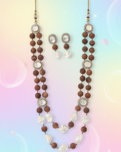 Elegante Conjunto de Collar Choker Polki Tradicional Antiguo con Alto Pulido Dorado Diseñado para Bodas y Fiestas - Product Image 1