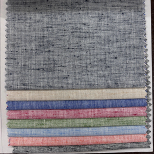 Tissu en polyester/coton à l'aspect lin, largeur 58, style tissé uni, pour chemises et costumes pour hommes et femmes, prix d'exportation compétitif, best-seller - Product Image 1