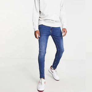 Pantalon jeans strass personnalisé à la mode, streetwear, jeans baggy en jean à jambe large en diamant pour la vente en ligne - Product Image 4