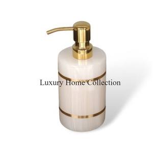 Noir et blanc avec pompe de couleur or Look de luxe Lavage à la main Utilisation de nettoyage Distributeur de savon liquide de haute qualité - Product Image 4