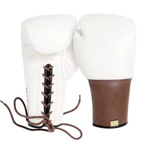 Guantes de Kickboxing de cuero profesional de Venta caliente Guantes de MMA de perforación de seguridad personalizados Boxeo de artes marciales - Product Image 4