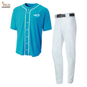 Uniforme de béisbol con tarifa de venta completa para hombres 2025 diseñe sus propios conjuntos de uniformes de camiseta de béisbol para jóvenes - Product Image 1