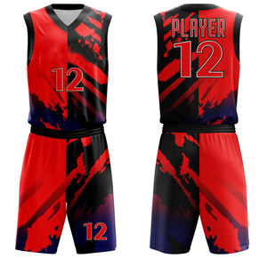 Ensemble complet personnalisable de vêtements de sport de basket-ball respirants Plus Size Option Concevez vos propres uniformes d'été BSCI Wholesale - Product Image 5