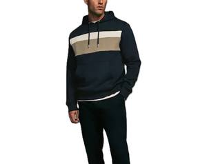 Sudadera con capucha personalizada de tu propio diseño con bolsillo de canguro, Sudadera con capucha de mezcla de algodón, ropa de calle informal para hombre, estilo en capas - Product Image 3